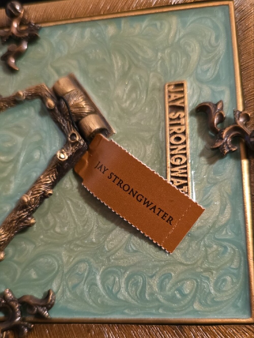Jay Strongwater Jeweled Dragonfly Branch Frame John Singer Sargent Art Box - Picture 2 of 6
